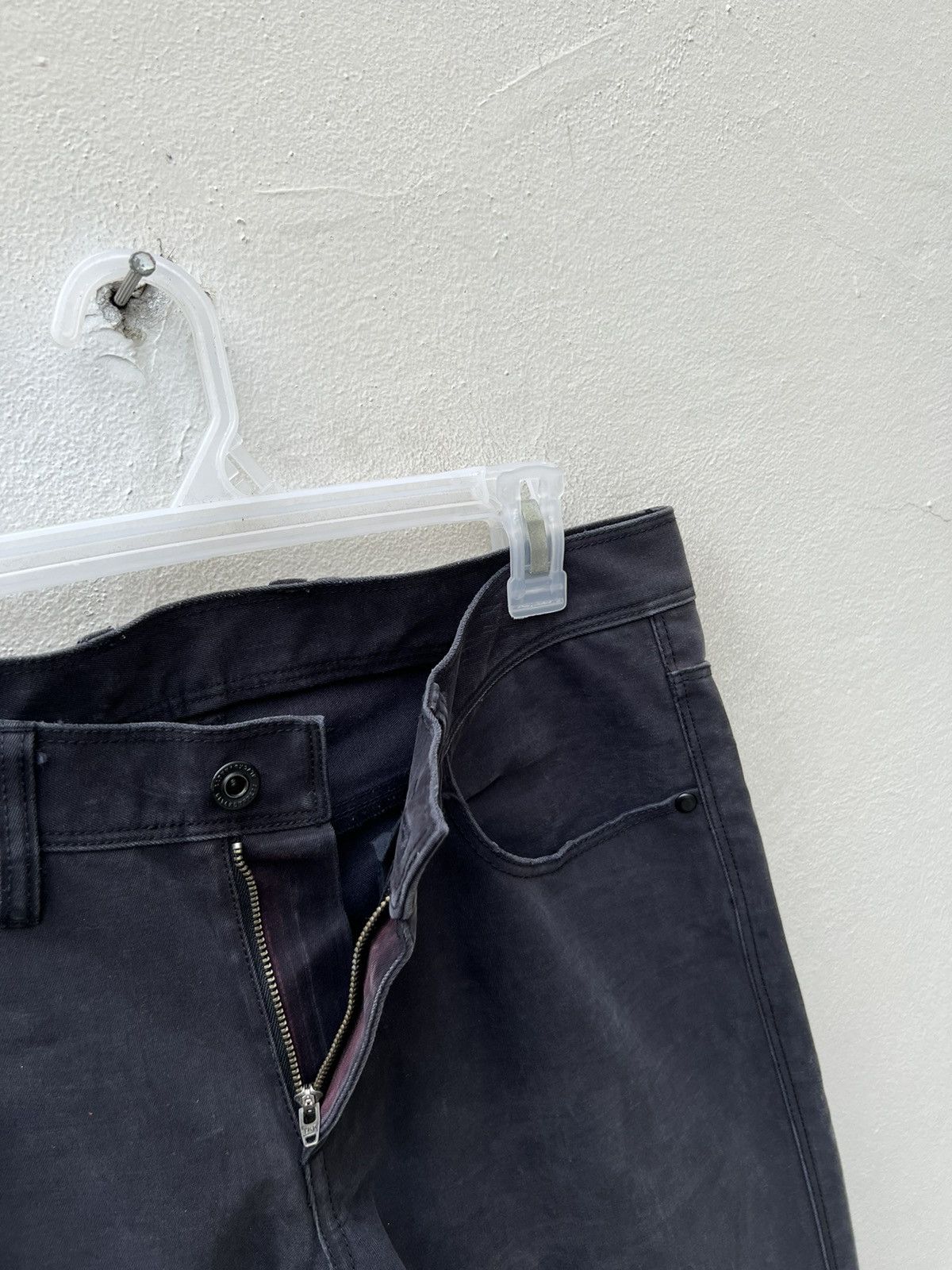 Neil Barrett Black Barrett by Neil Barrett Faded Waxed Jeans Size US 30 / EU 46 - 8 Thumbnail