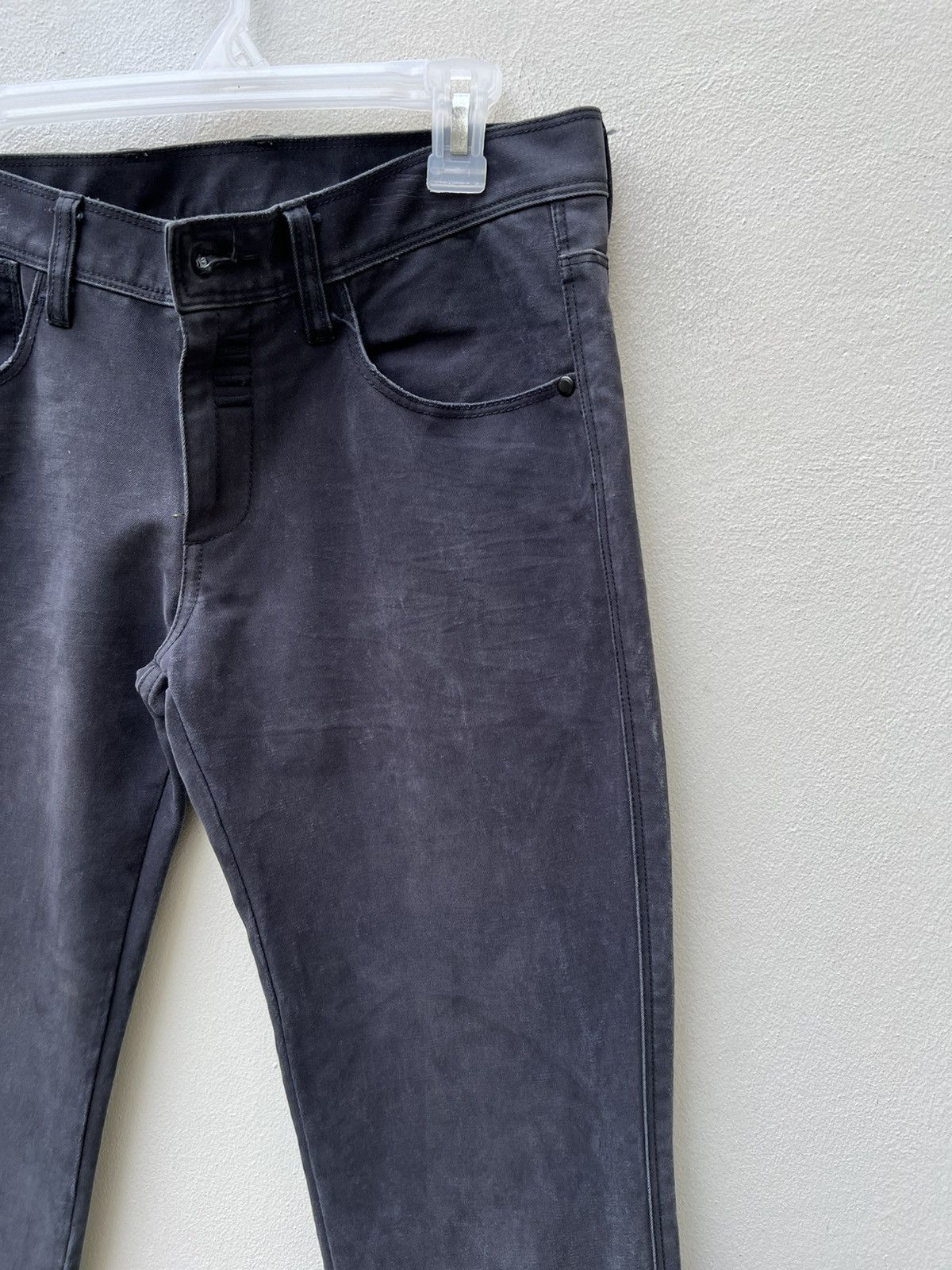 Neil Barrett Black Barrett by Neil Barrett Faded Waxed Jeans Size US 30 / EU 46 - 11 Thumbnail