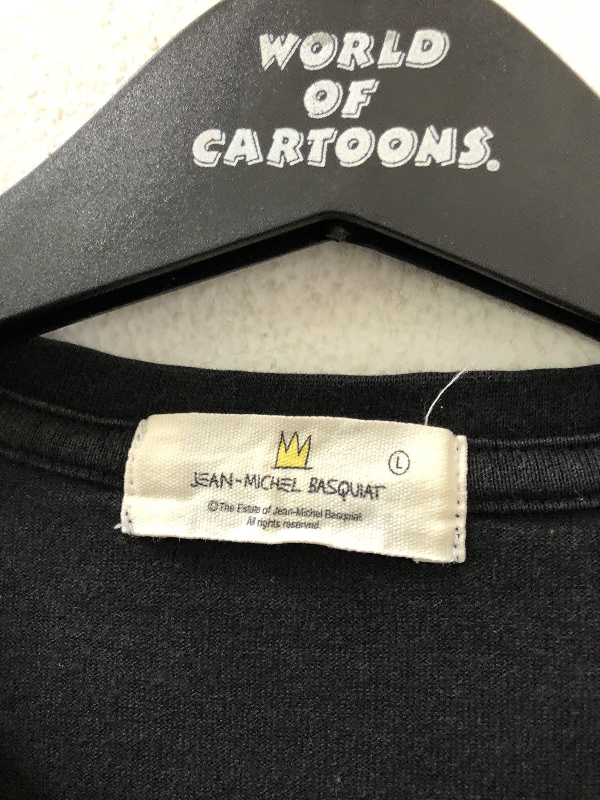 Jean-Michel Basquiat Vintage 2000s JMB Study Of A Jaw Pop Art Black LS t shirt Size US L / EU 52-54 / 3 - 6 Thumbnail