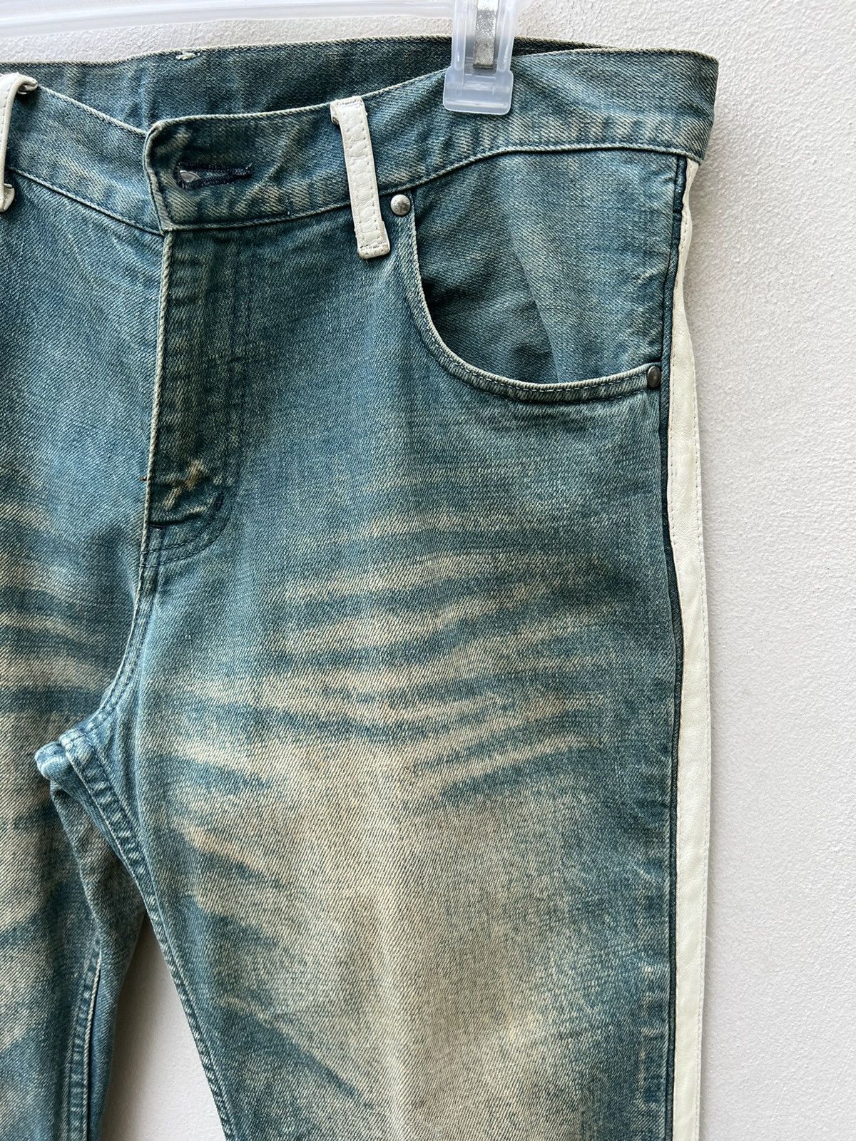ABAHOUSE Vintage ABAHOUSE Japan Side Leather Tape Denim Mud Jeans Size US 32 / EU 48 - 11 Thumbnail