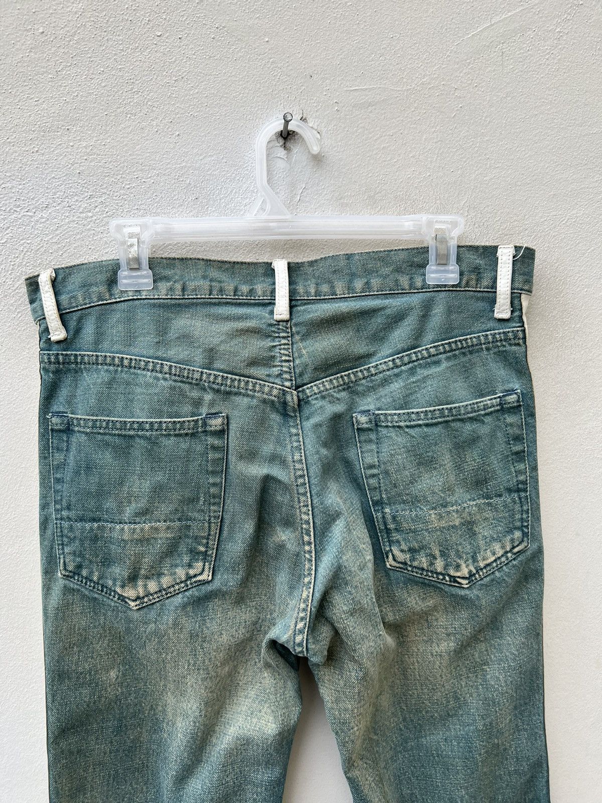 ABAHOUSE Vintage ABAHOUSE Japan Side Leather Tape Denim Mud Jeans Size US 32 / EU 48 - 15 Thumbnail