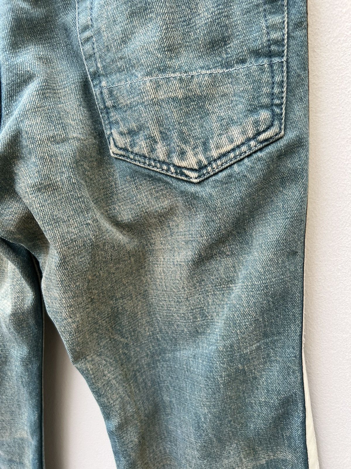 ABAHOUSE Vintage ABAHOUSE Japan Side Leather Tape Denim Mud Jeans Size US 32 / EU 48 - 19 Thumbnail