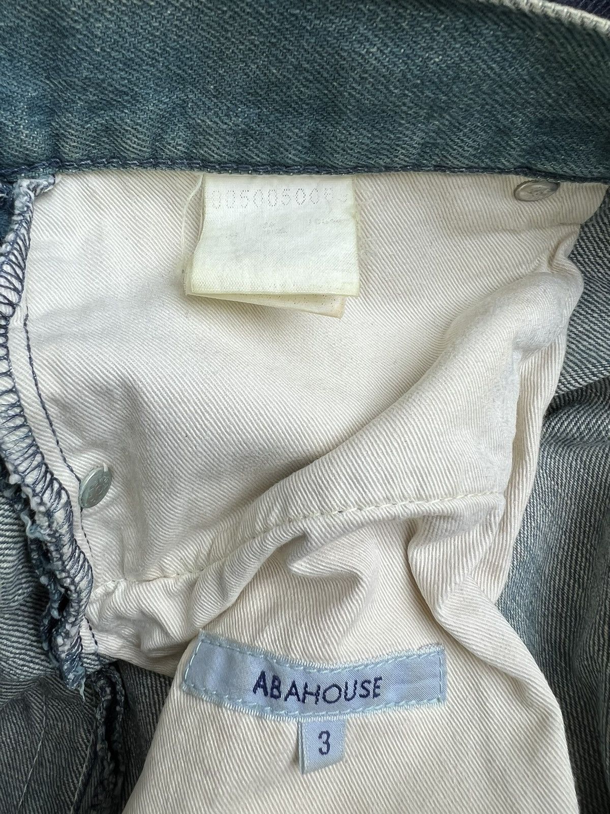 ABAHOUSE Vintage ABAHOUSE Japan Side Leather Tape Denim Mud Jeans Size US 32 / EU 48 - 24 Thumbnail