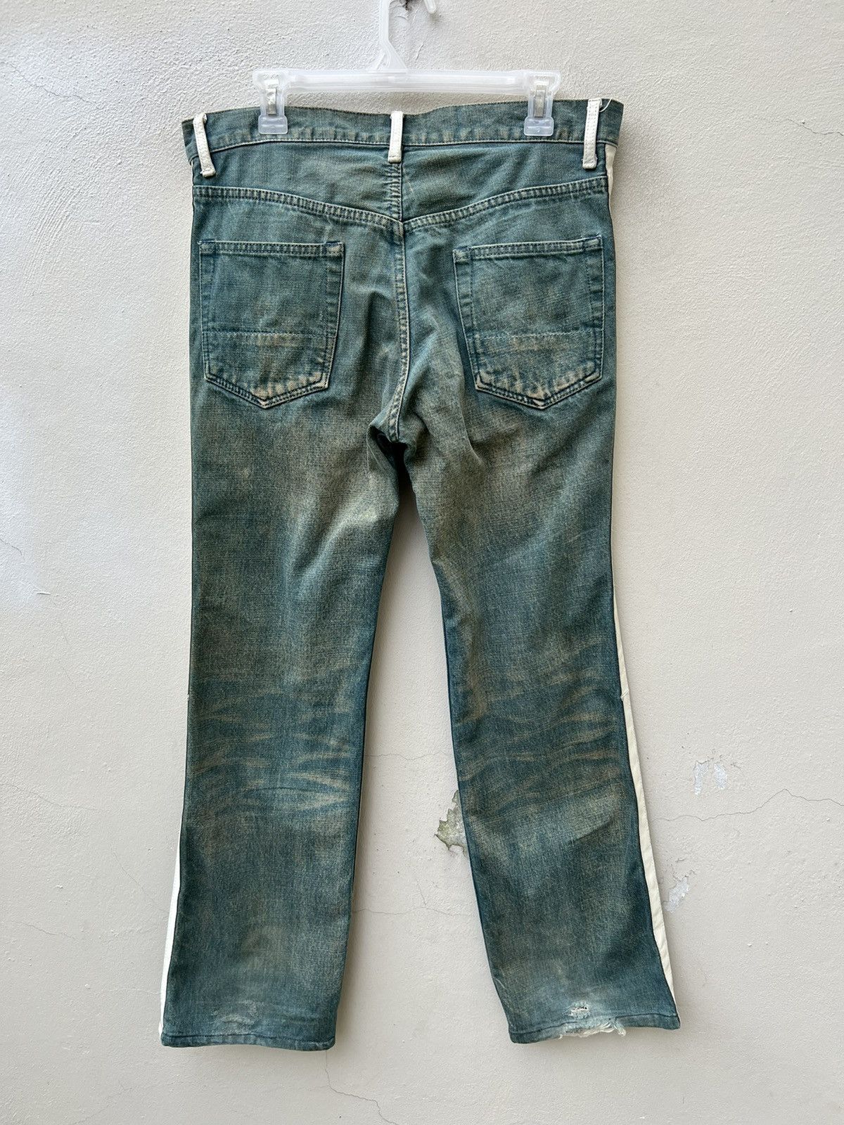 ABAHOUSE Vintage ABAHOUSE Japan Side Leather Tape Denim Mud Jeans Size US 32 / EU 48 - 14 Thumbnail