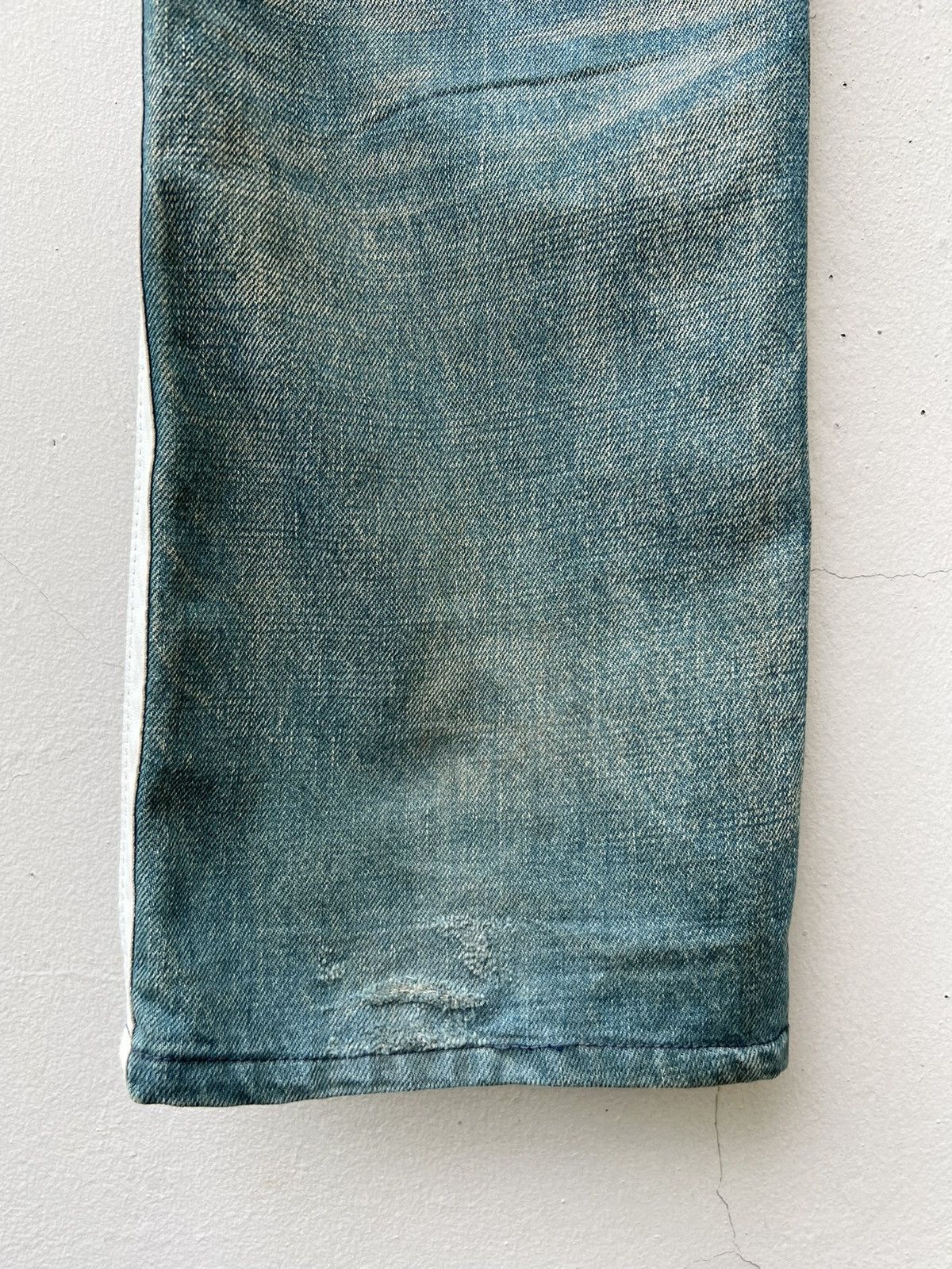 ABAHOUSE Vintage ABAHOUSE Japan Side Leather Tape Denim Mud Jeans Size US 32 / EU 48 - 18 Thumbnail