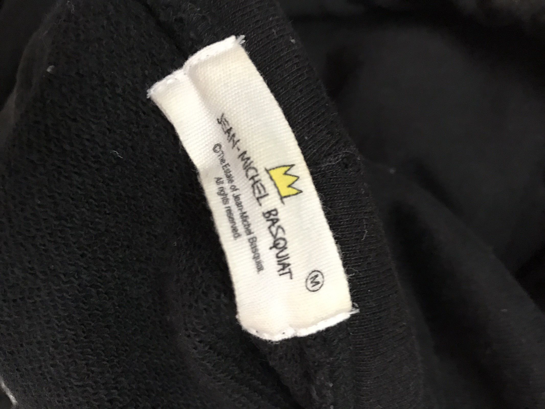 Jean-Michel Basquiat Vintage 2000s JMB X Uniqlo " BRATWURST " Black Hoodie Size US M / EU 48-50 / 2 - 9 Thumbnail