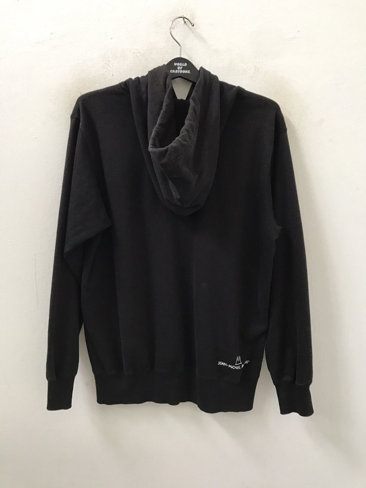 Jean-Michel Basquiat Vintage 2000s JMB X Uniqlo " BRATWURST " Black Hoodie Size US M / EU 48-50 / 2 - 5 Thumbnail