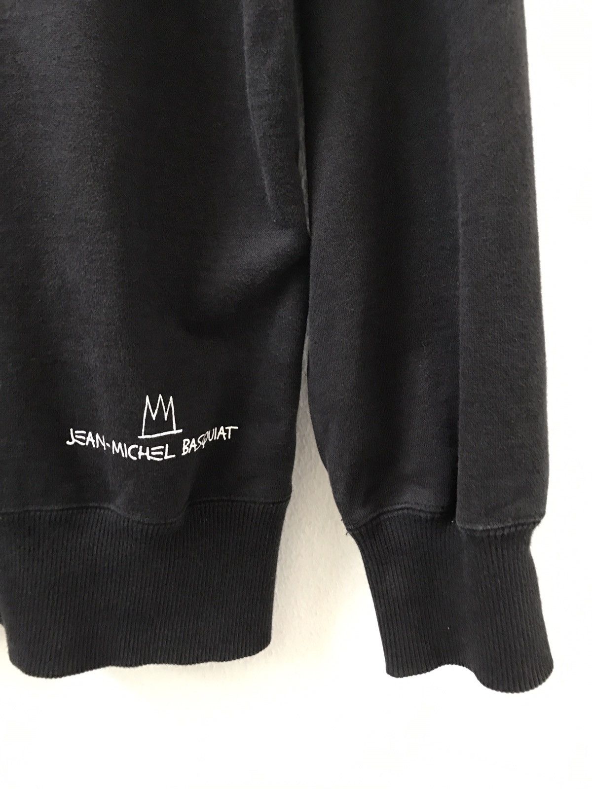 Jean-Michel Basquiat Vintage 2000s JMB X Uniqlo " BRATWURST " Black Hoodie Size US M / EU 48-50 / 2 - 6 Thumbnail