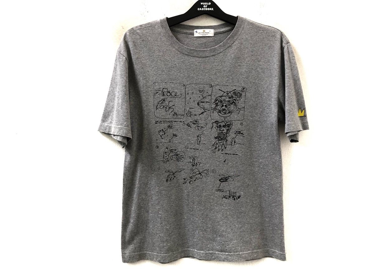 Jean-Michel Basquiat Vintage Jean Michel Basquiat Pop Art Grey tee Shirt Size US M / EU 48-50 / 2 - 1 Thumbnail
