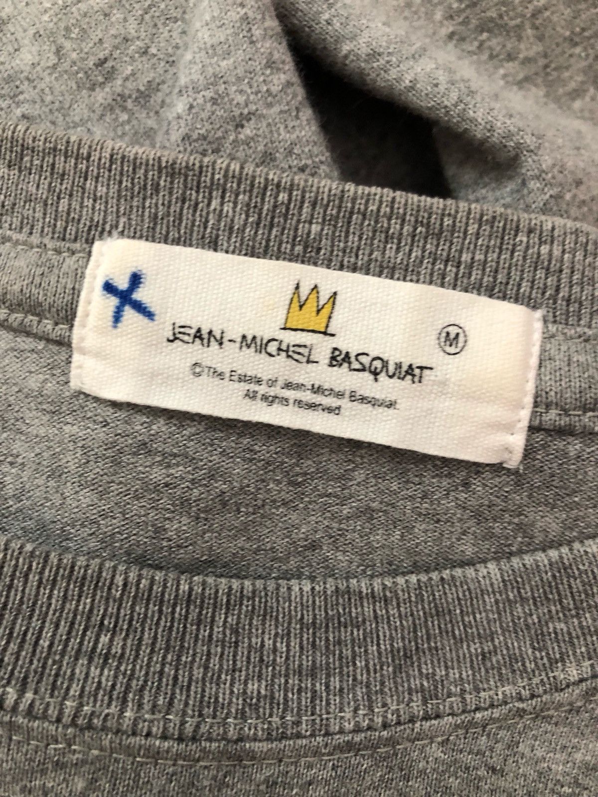 Jean-Michel Basquiat Vintage Jean Michel Basquiat Pop Art Grey tee Shirt Size US M / EU 48-50 / 2 - 10 Thumbnail