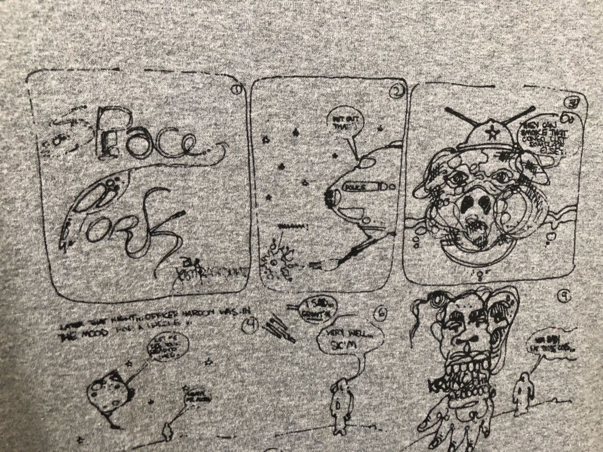 Jean-Michel Basquiat Vintage Jean Michel Basquiat Pop Art Grey tee Shirt Size US M / EU 48-50 / 2 - 2 Thumbnail