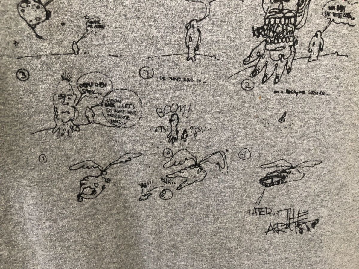 Jean-Michel Basquiat Vintage Jean Michel Basquiat Pop Art Grey tee Shirt Size US M / EU 48-50 / 2 - 3 Thumbnail