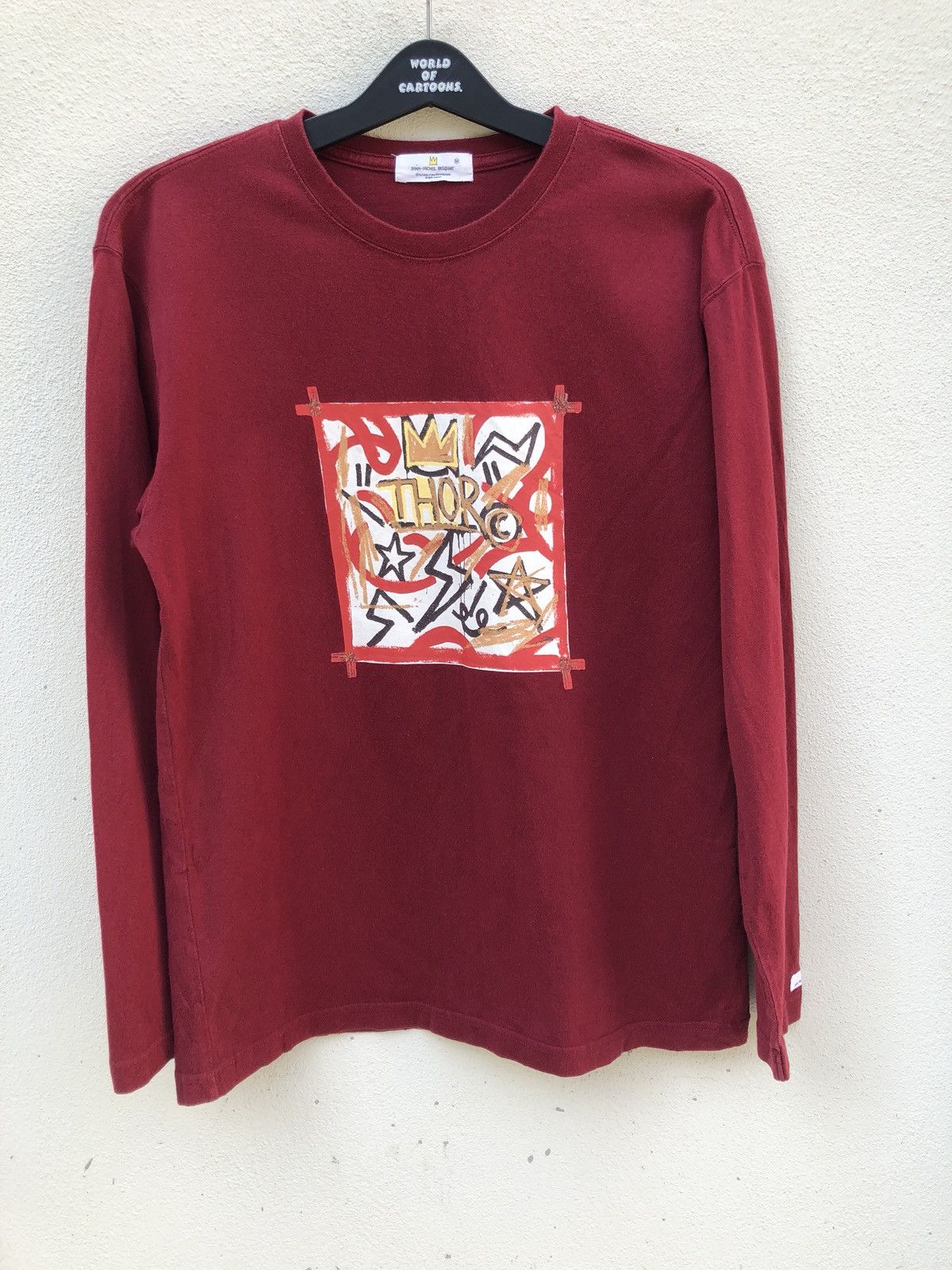 Jean-Michel Basquiat Vintage JMB Thor Pop Art Long Sleeve t shirt Size US M / EU 48-50 / 2 - 1 Thumbnail