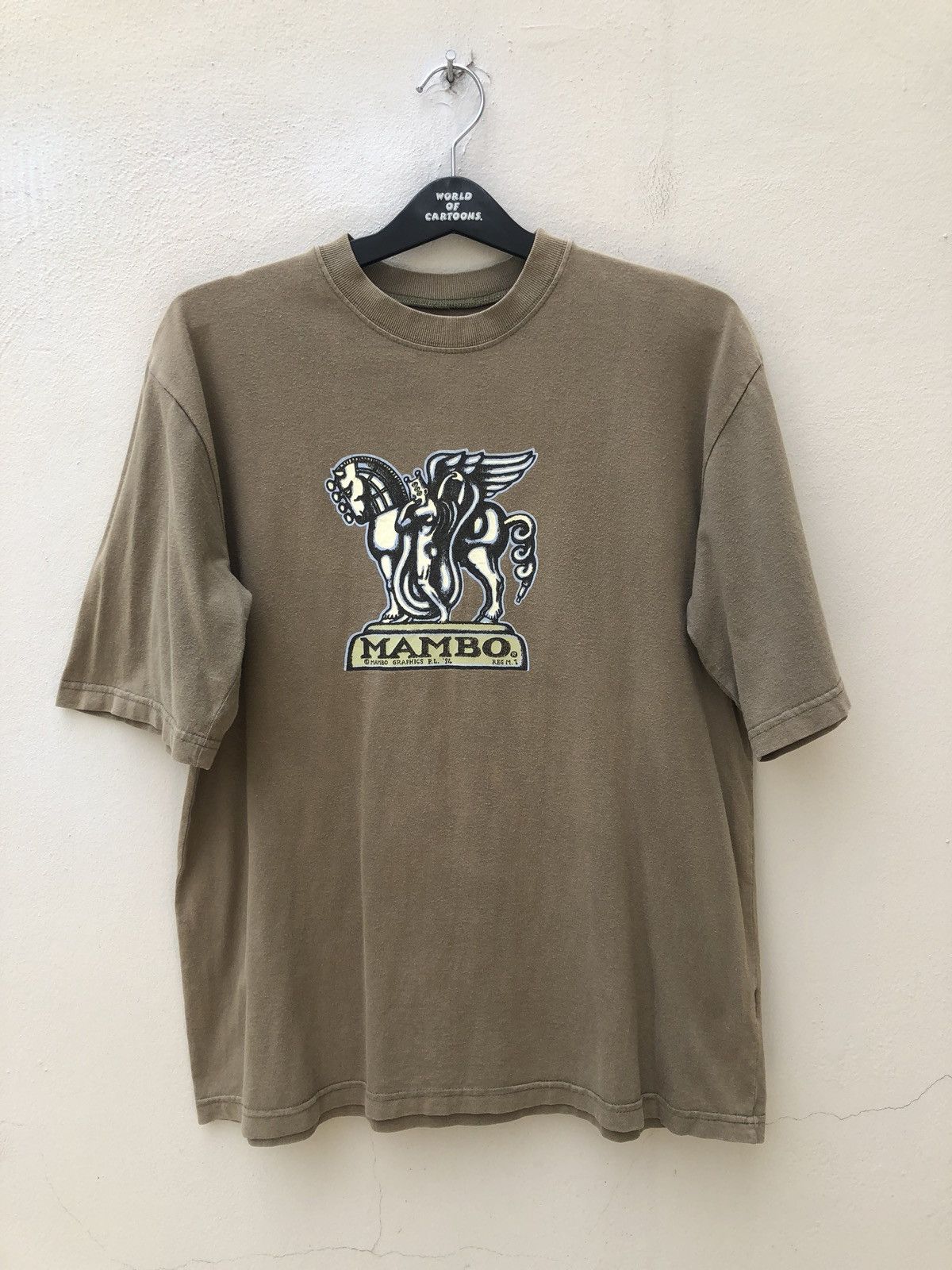 image of 1994 Mambo Graphics Pop Art T Shirt, Men's (Size Medium)