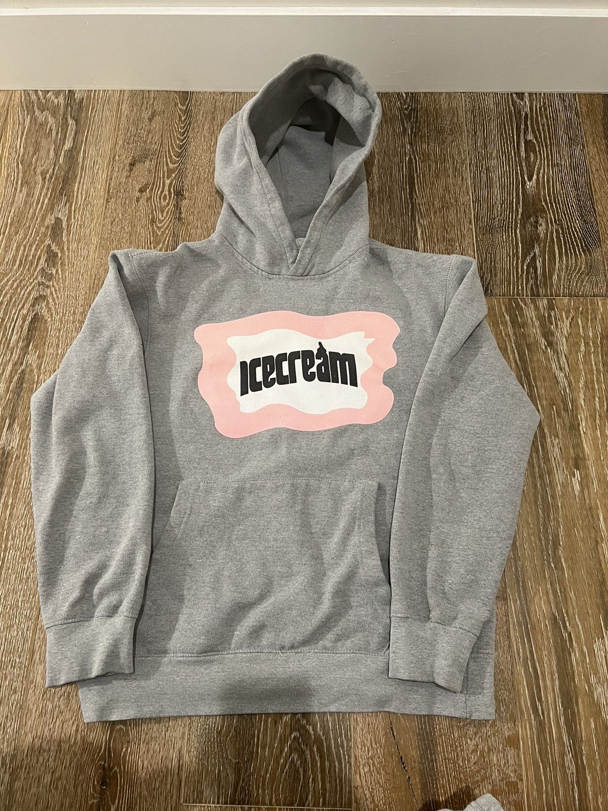 image of Billionaire Boys Club x Icecream Vintage Icecream Hoodie in Grey, Men's (Size Medium)