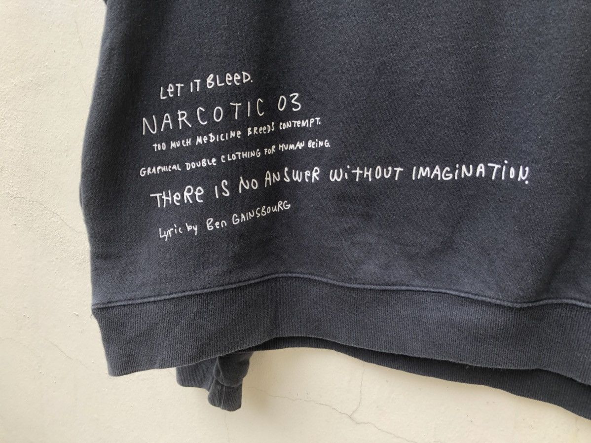 Narcotic GDC Vtg Y2K 2003 Narcotic Pop Art Faded Black Crewneck Sweater Size US XL / EU 56 / 4 - 18 Thumbnail