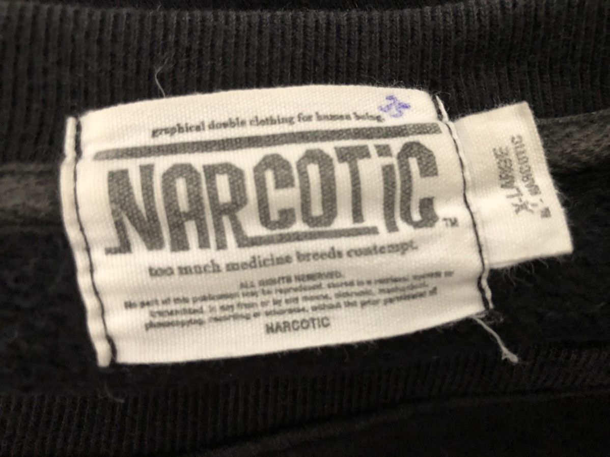 Narcotic GDC Vtg Y2K 2003 Narcotic Pop Art Faded Black Crewneck Sweater Size US XL / EU 56 / 4 - 20 Thumbnail