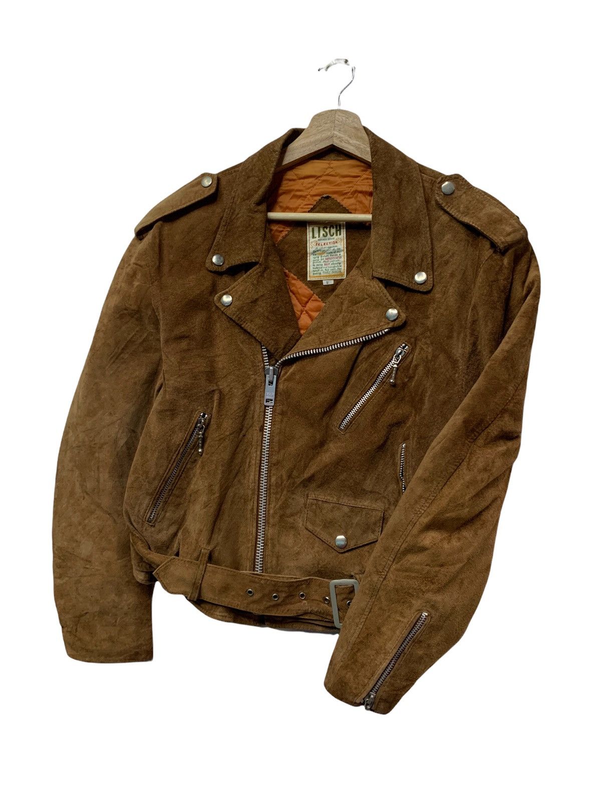Genuine Leather 🔥GENUINE SUEDE LEATHER BIKER JACKETS Size US M / EU 48-50 / 2 - 4 Thumbnail