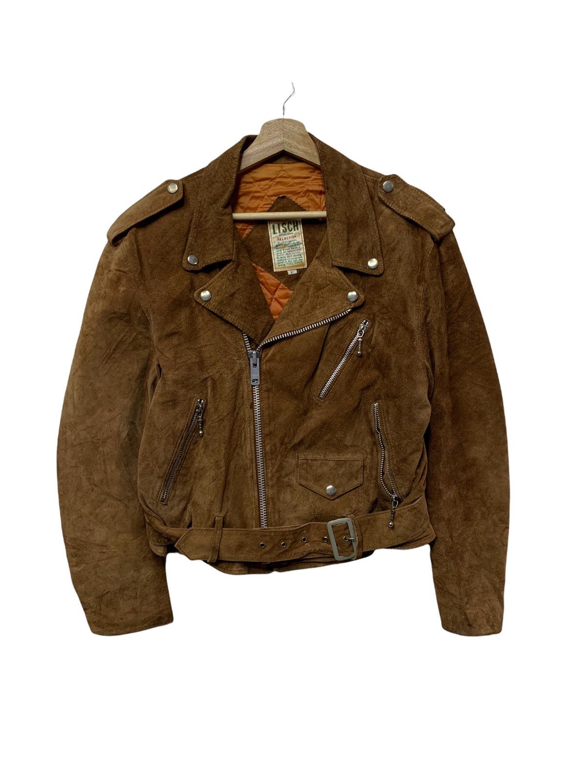 Genuine Leather 🔥GENUINE SUEDE LEATHER BIKER JACKETS Size US M / EU 48-50 / 2 - 1 Thumbnail