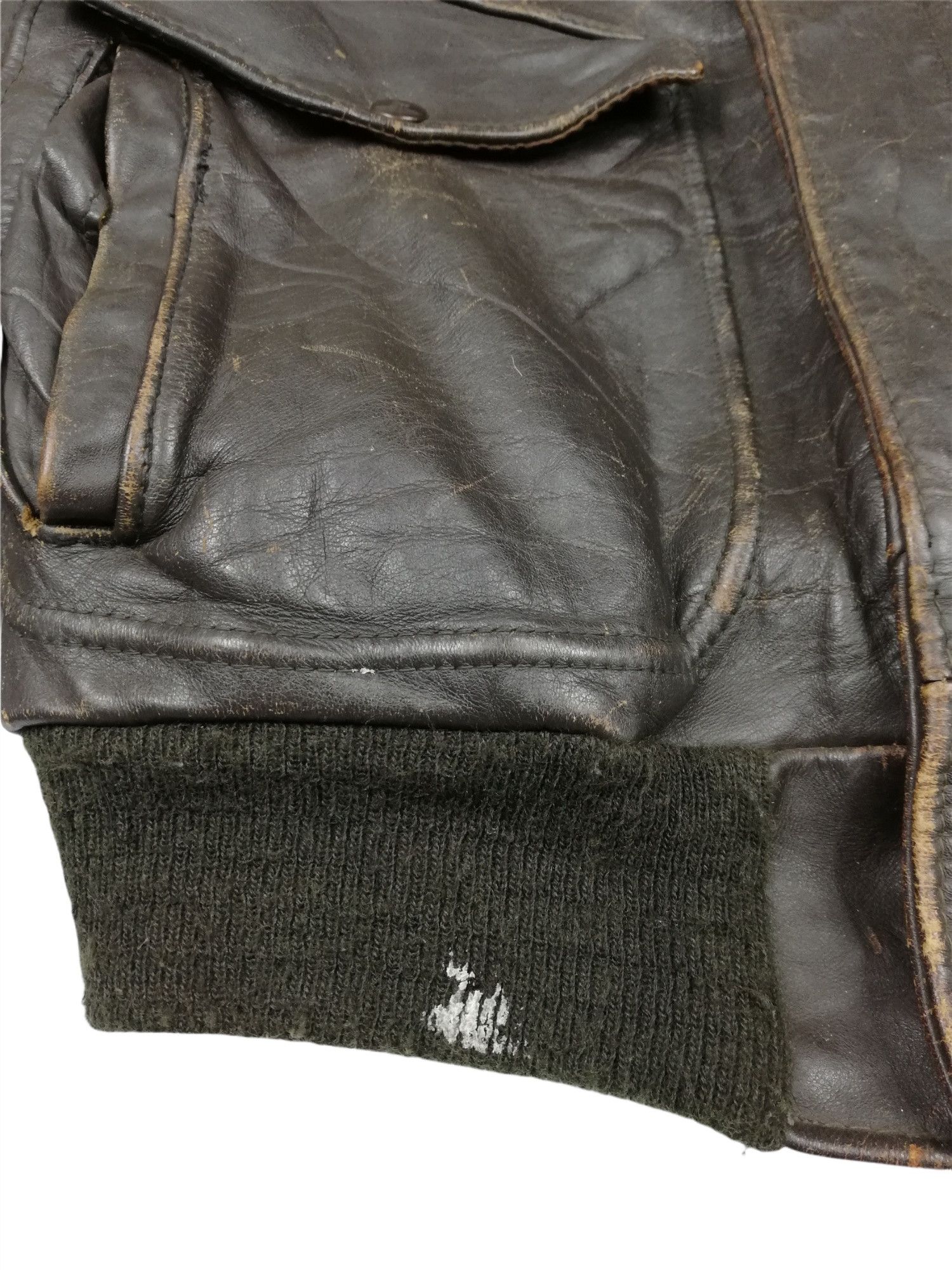 Vintage 🔥Design U.S. WWII Bomber The Big Thot A-2 Flight Jacket Size US M / EU 48-50 / 2 - 9 Thumbnail