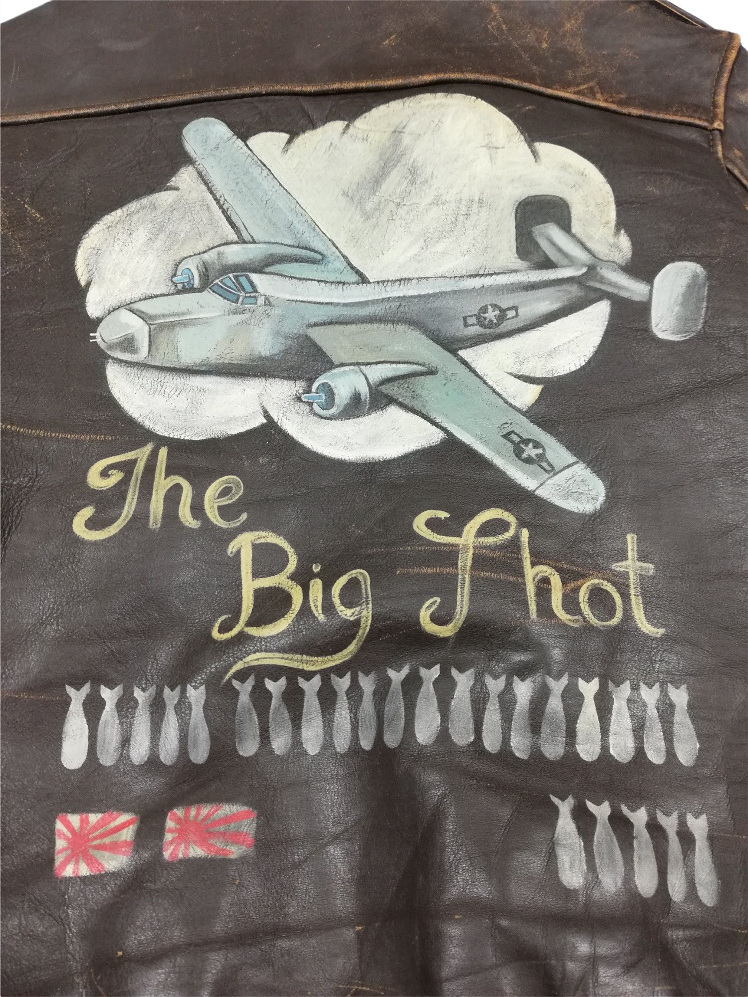 Vintage 🔥Design U.S. WWII Bomber The Big Thot A-2 Flight Jacket Size US M / EU 48-50 / 2 - 22 Thumbnail