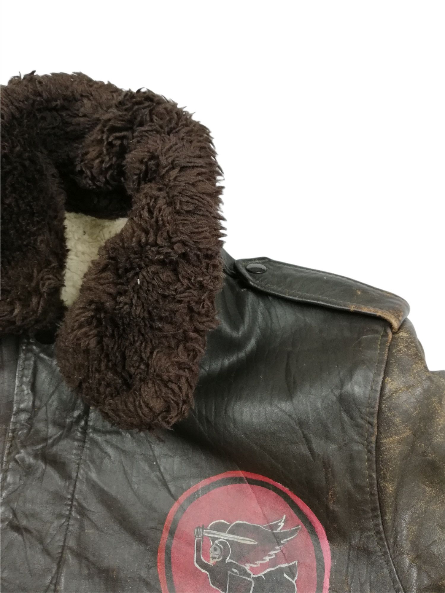 Vintage 🔥Design U.S. WWII Bomber The Big Thot A-2 Flight Jacket Size US M / EU 48-50 / 2 - 8 Thumbnail