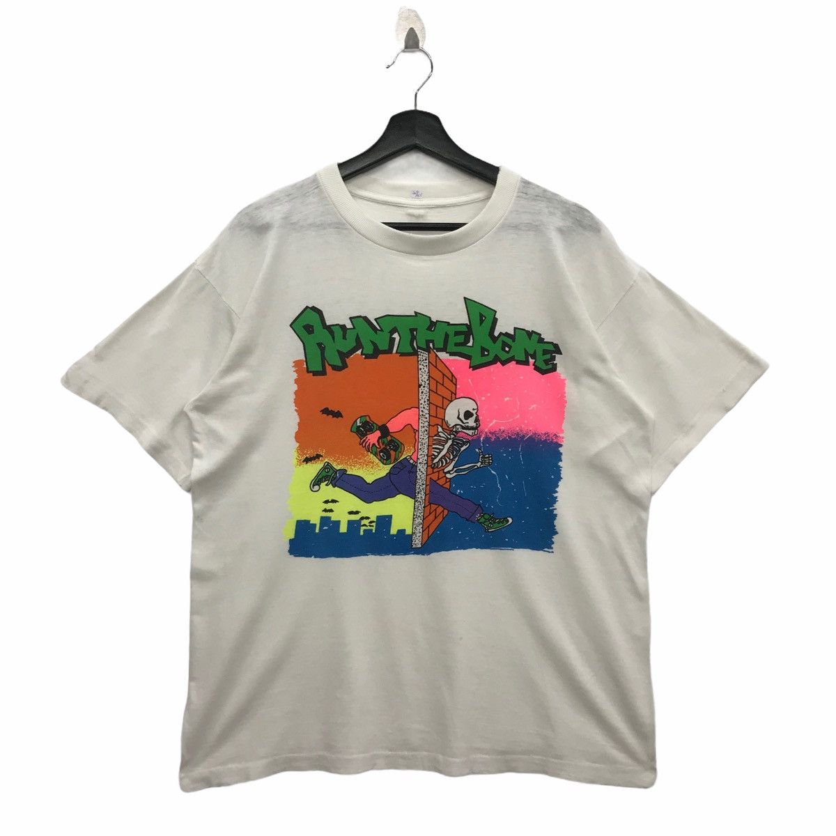 Bones × Vintage Vintage RUN THE BONE 90s skate tees Size US M / EU 48-50 / 2 - 1 Thumbnail