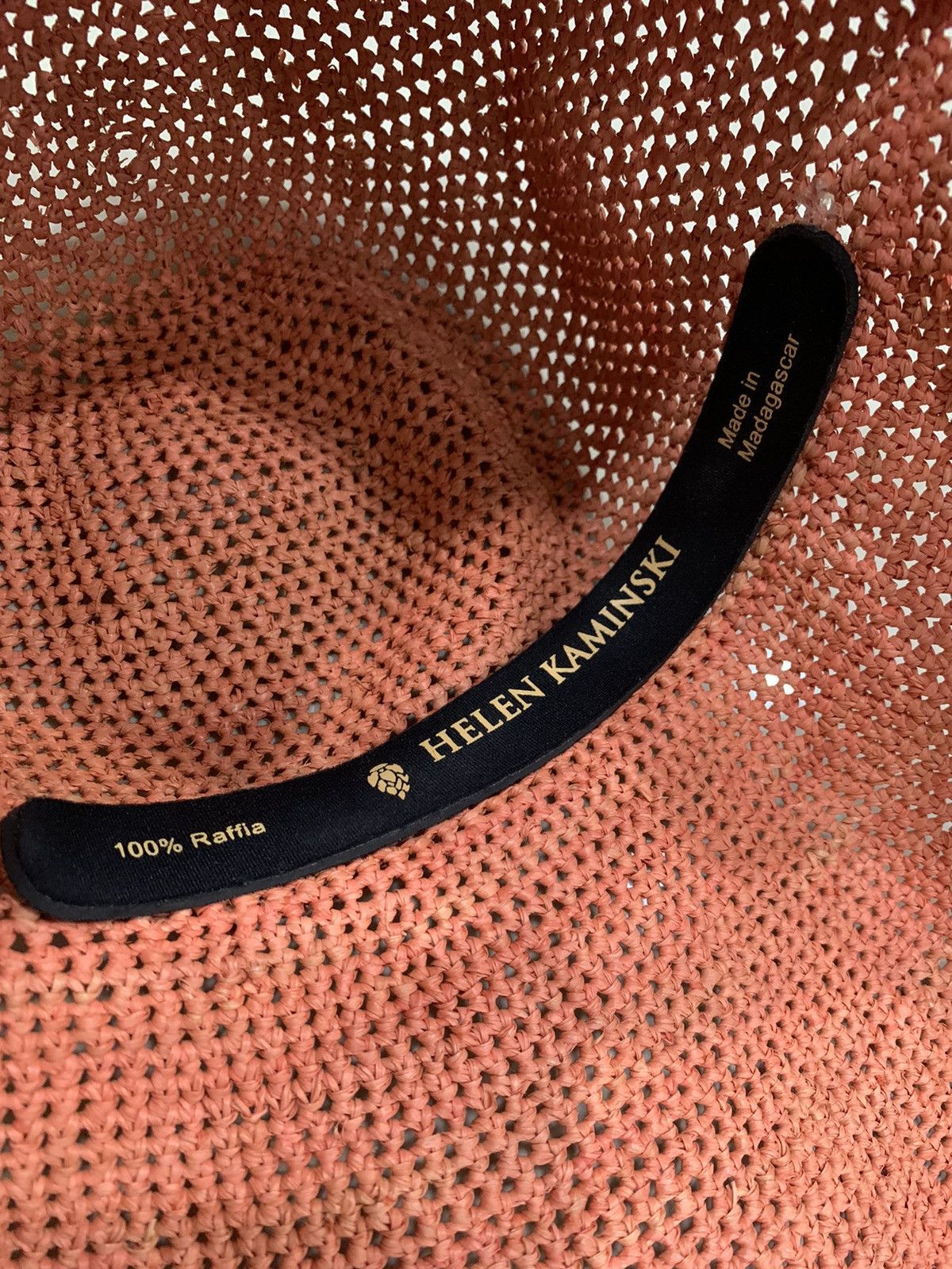 Designer HELEN KAMINSKI 100% RAFFIA WIDE HAT Size ONE SIZE - 6 Thumbnail
