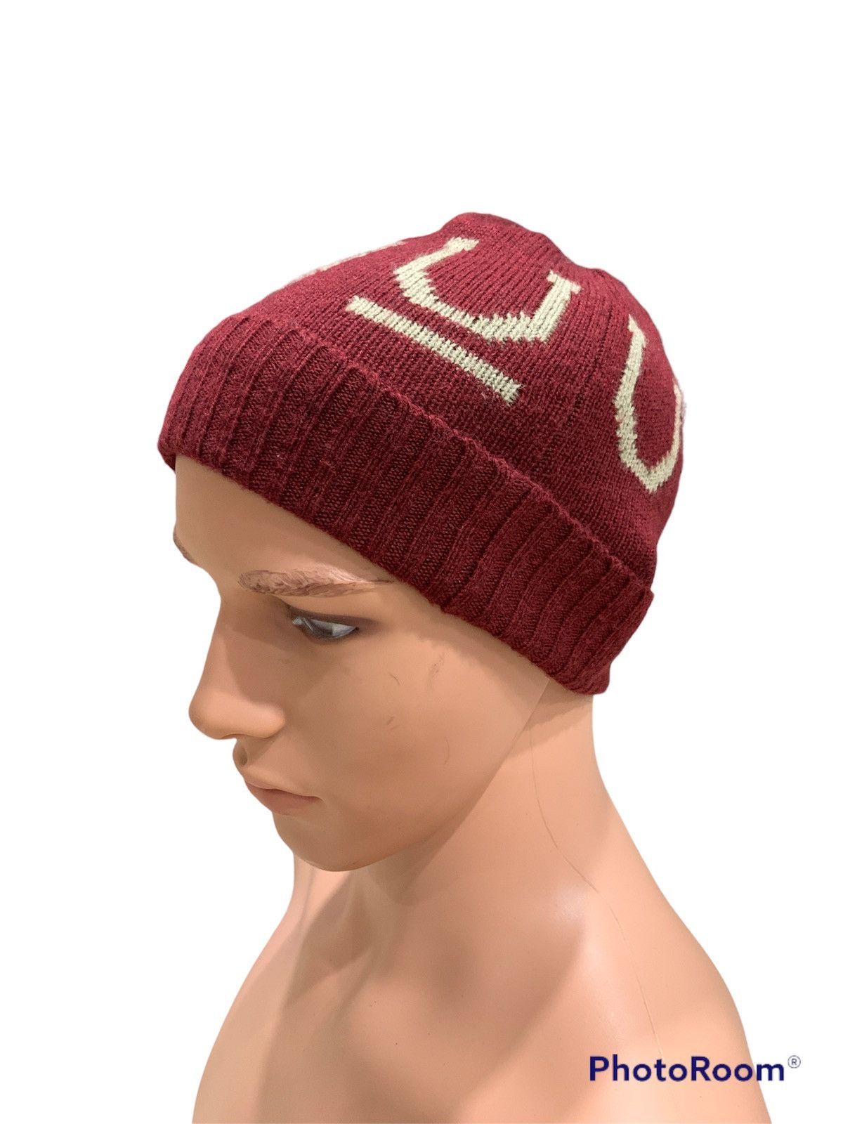 image of Undercover Beanie Hat in Maroon, Men's