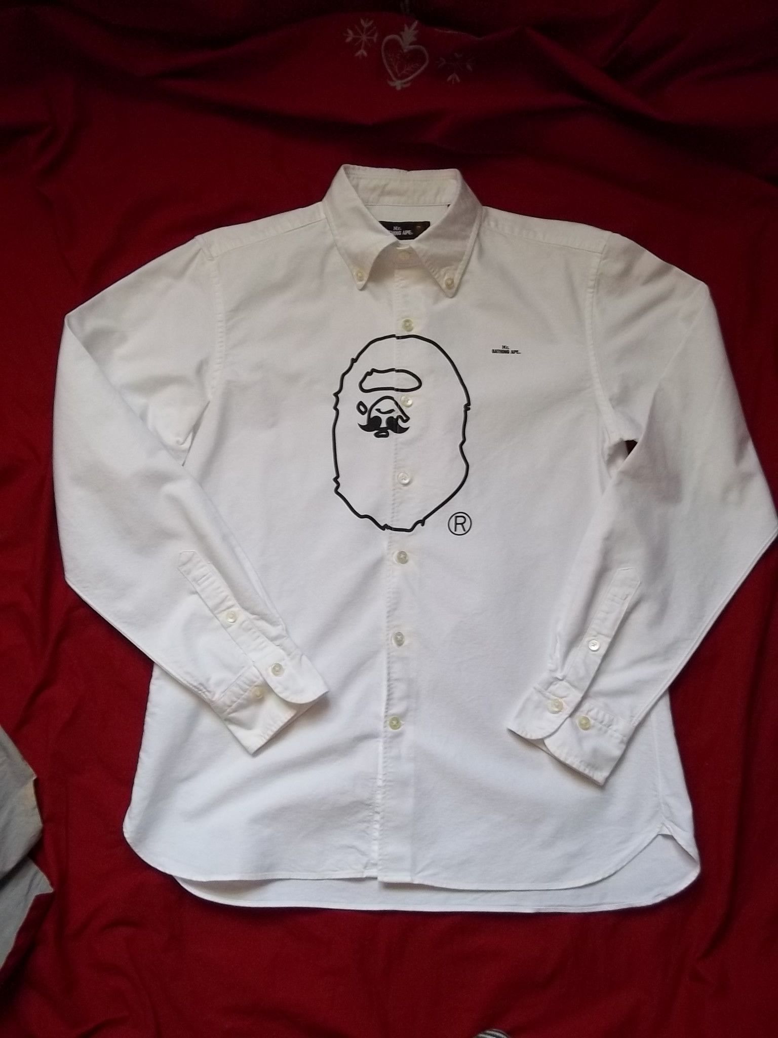Bape White Oxford Shirt Size US L / EU 52-54 / 3 - 1 Thumbnail