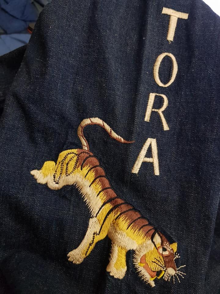 Sugar Cane × Tailor Toyo × Toyo Enterprises RARE Denim Airborne Sukajan Souvenir Japan Jacket Size US M / EU 48-50 / 2 - 6 Thumbnail