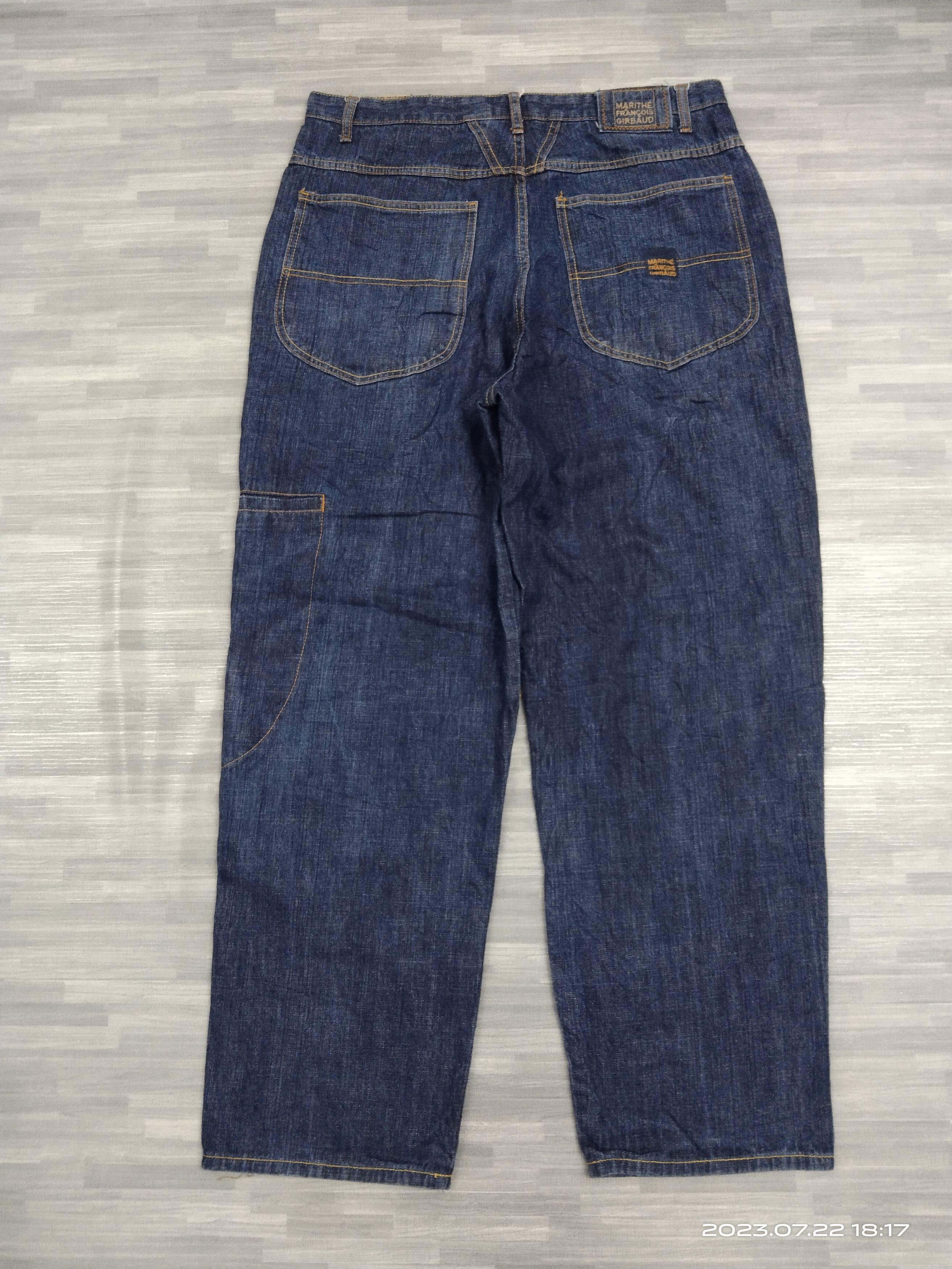 Marithe + Francois Girbaud SICK BAGGY MARITHE FRANCOIS GIRBAUD DENIM PANTS Size US 35 - 3 Thumbnail