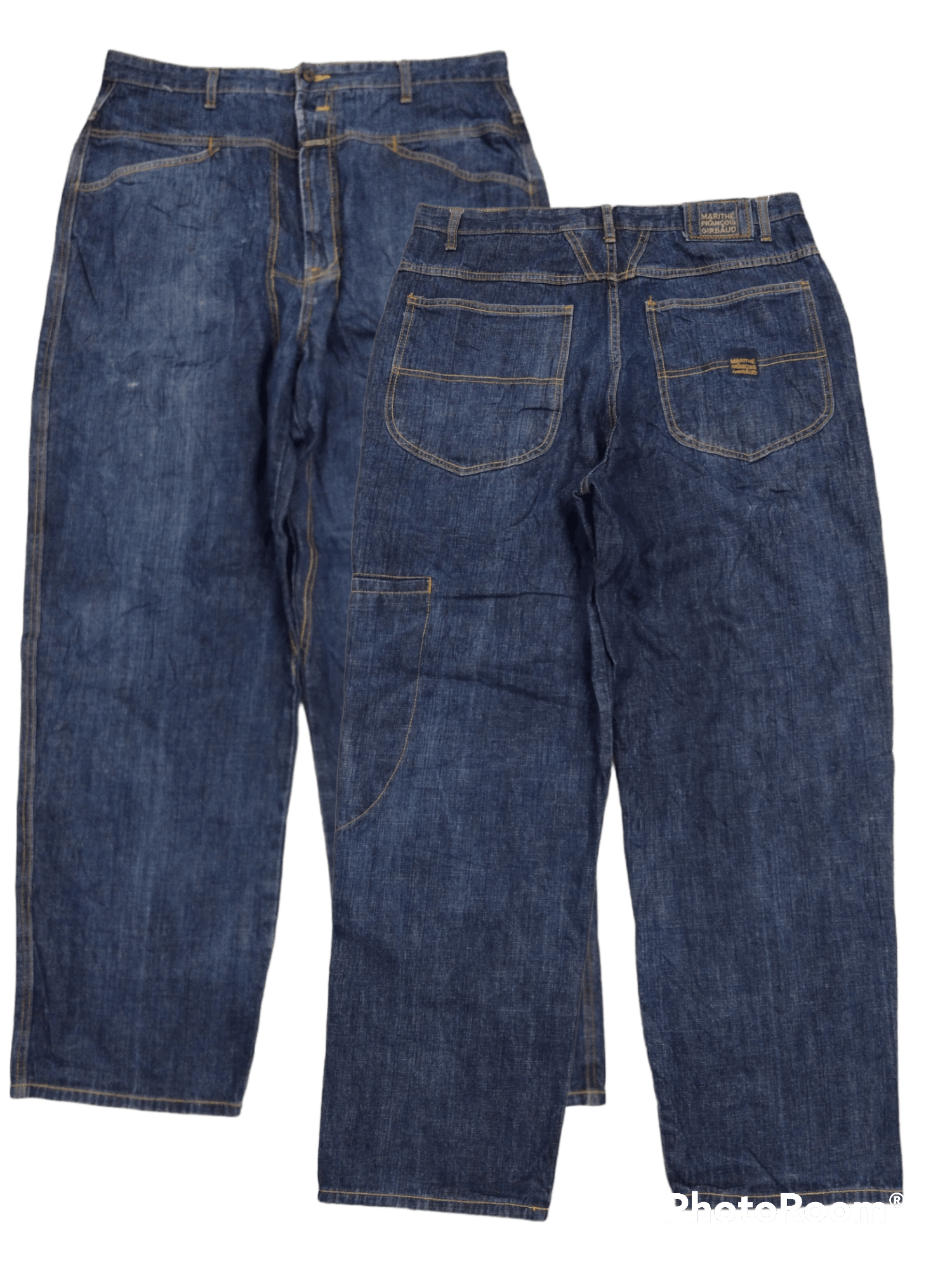 Marithe + Francois Girbaud SICK BAGGY MARITHE FRANCOIS GIRBAUD DENIM PANTS Size US 35 - 1 Thumbnail