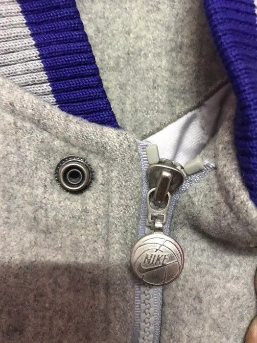 Nike 90s NIKE Basketball Wool Varsity Gray Tag Embroidery (E1000) Size US XL / EU 56 / 4 - 9 Thumbnail