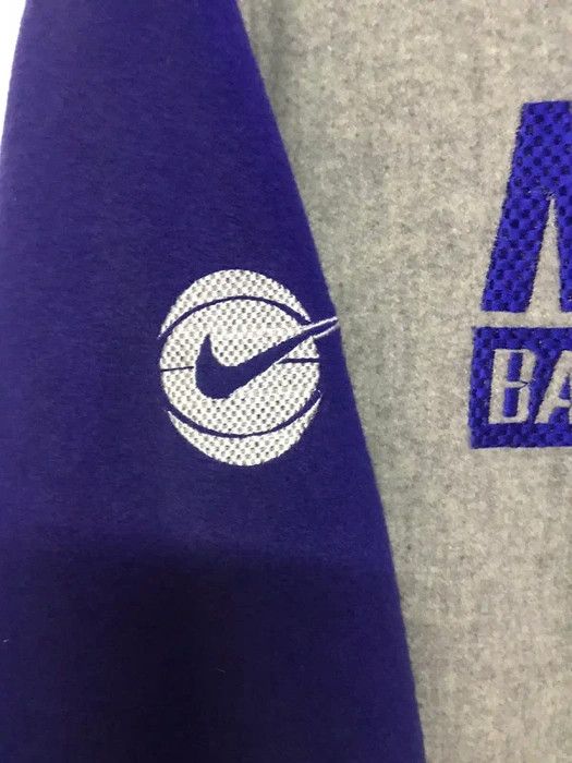 Nike 90s NIKE Basketball Wool Varsity Gray Tag Embroidery (E1000) Size US XL / EU 56 / 4 - 15 Thumbnail