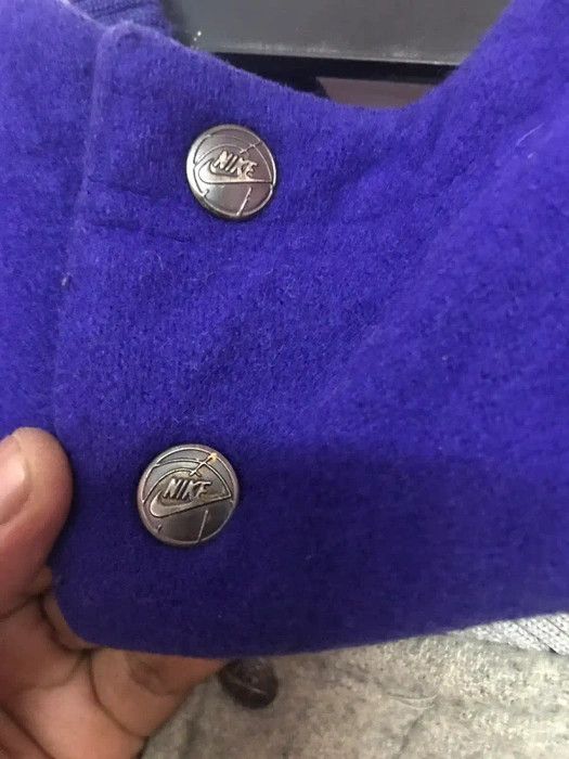 Nike 90s NIKE Basketball Wool Varsity Gray Tag Embroidery (E1000) Size US XL / EU 56 / 4 - 4 Thumbnail