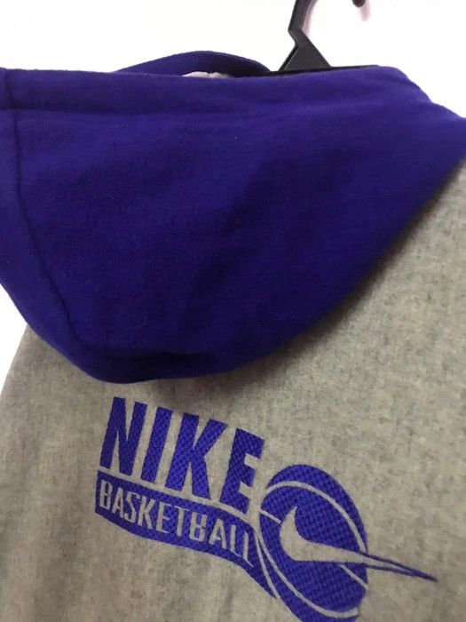 Nike 90s NIKE Basketball Wool Varsity Gray Tag Embroidery (E1000) Size US XL / EU 56 / 4 - 6 Thumbnail
