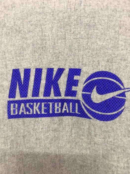 Nike 90s NIKE Basketball Wool Varsity Gray Tag Embroidery (E1000) Size US XL / EU 56 / 4 - 13 Thumbnail
