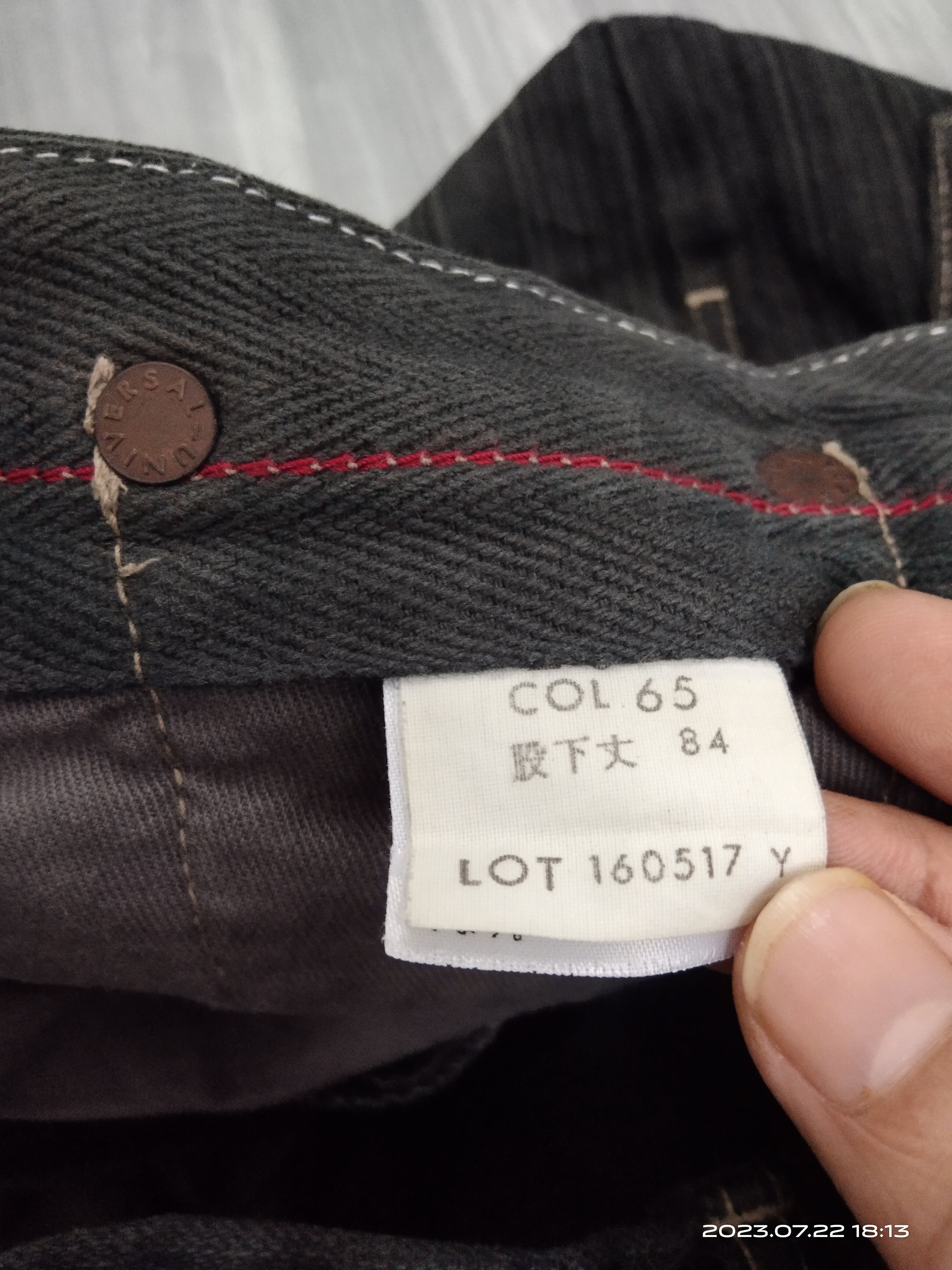 Japanese Brand BLUE WAYS MADE IN JAPAN PINSTRIPE DENIM PANTS Size US 31 - 7 Thumbnail