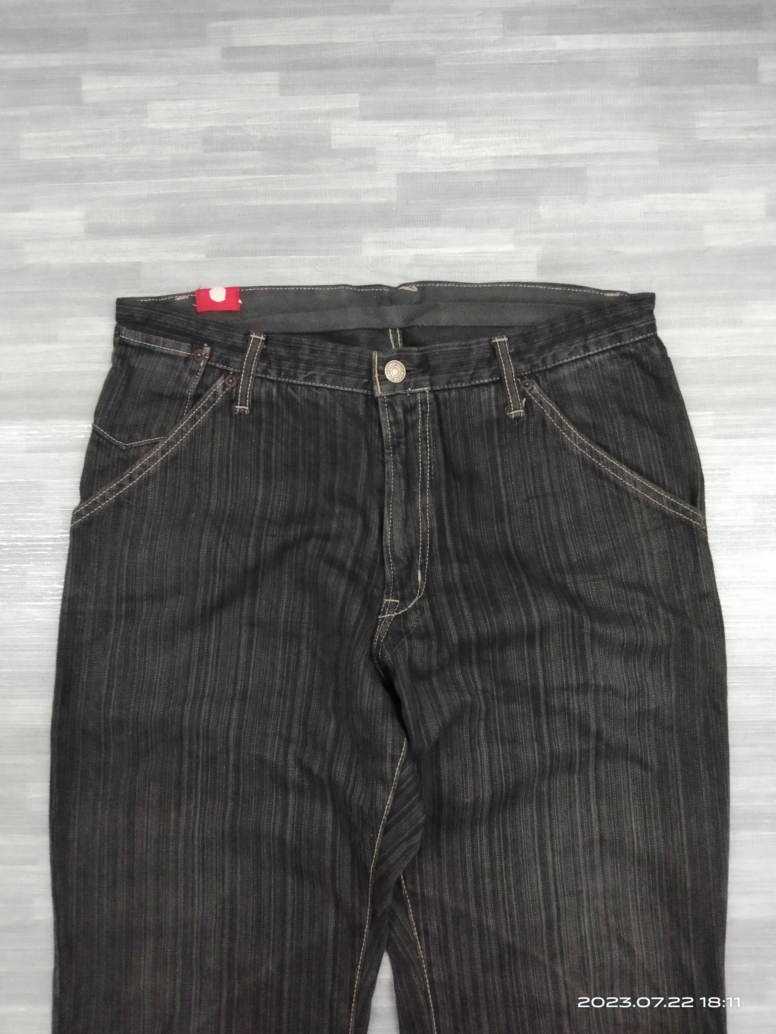 Japanese Brand BLUE WAYS MADE IN JAPAN PINSTRIPE DENIM PANTS Size US 31 - 4 Thumbnail