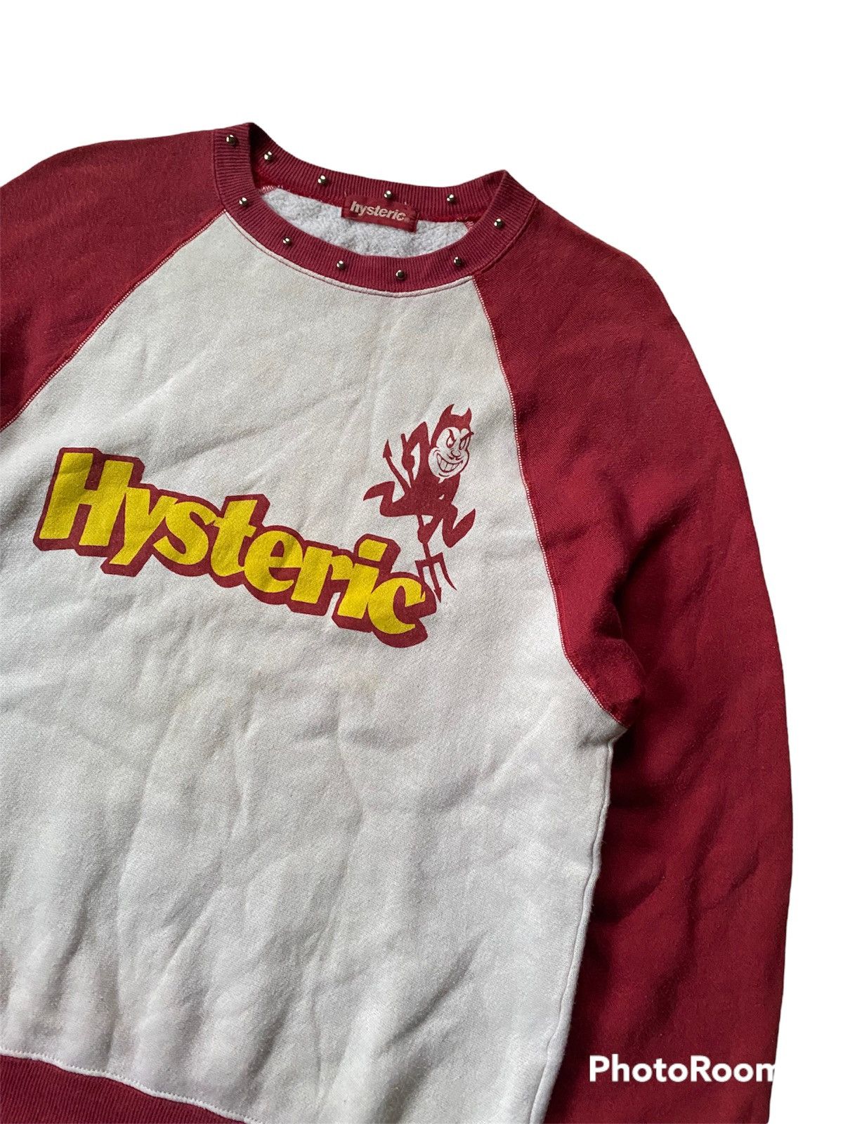 Hysteric Glamour 💥Vtg90s Hysteric Devil Punk Studs Sweatshirt Size US S / EU 44-46 / 1 - 1 Thumbnail