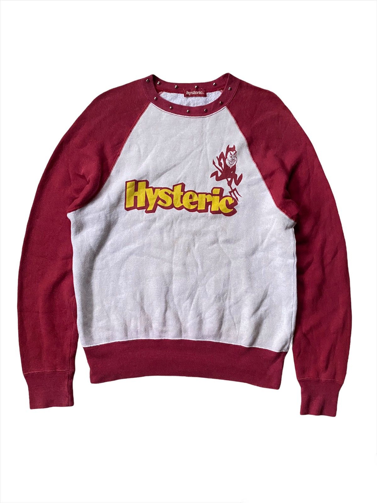 Hysteric Glamour 💥Vtg90s Hysteric Devil Punk Studs Sweatshirt Size US S / EU 44-46 / 1 - 2 Thumbnail