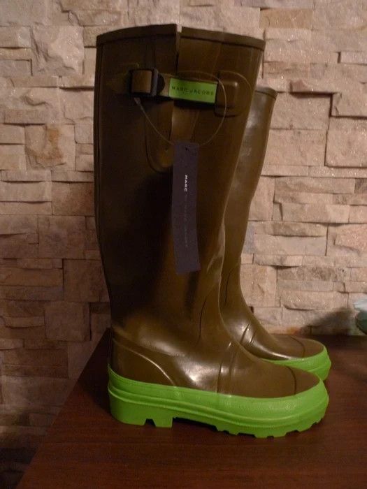 image of Marc Jacobs Army Green Rain Boots Eu Size 43 Fits Us 9-9,5, Men's