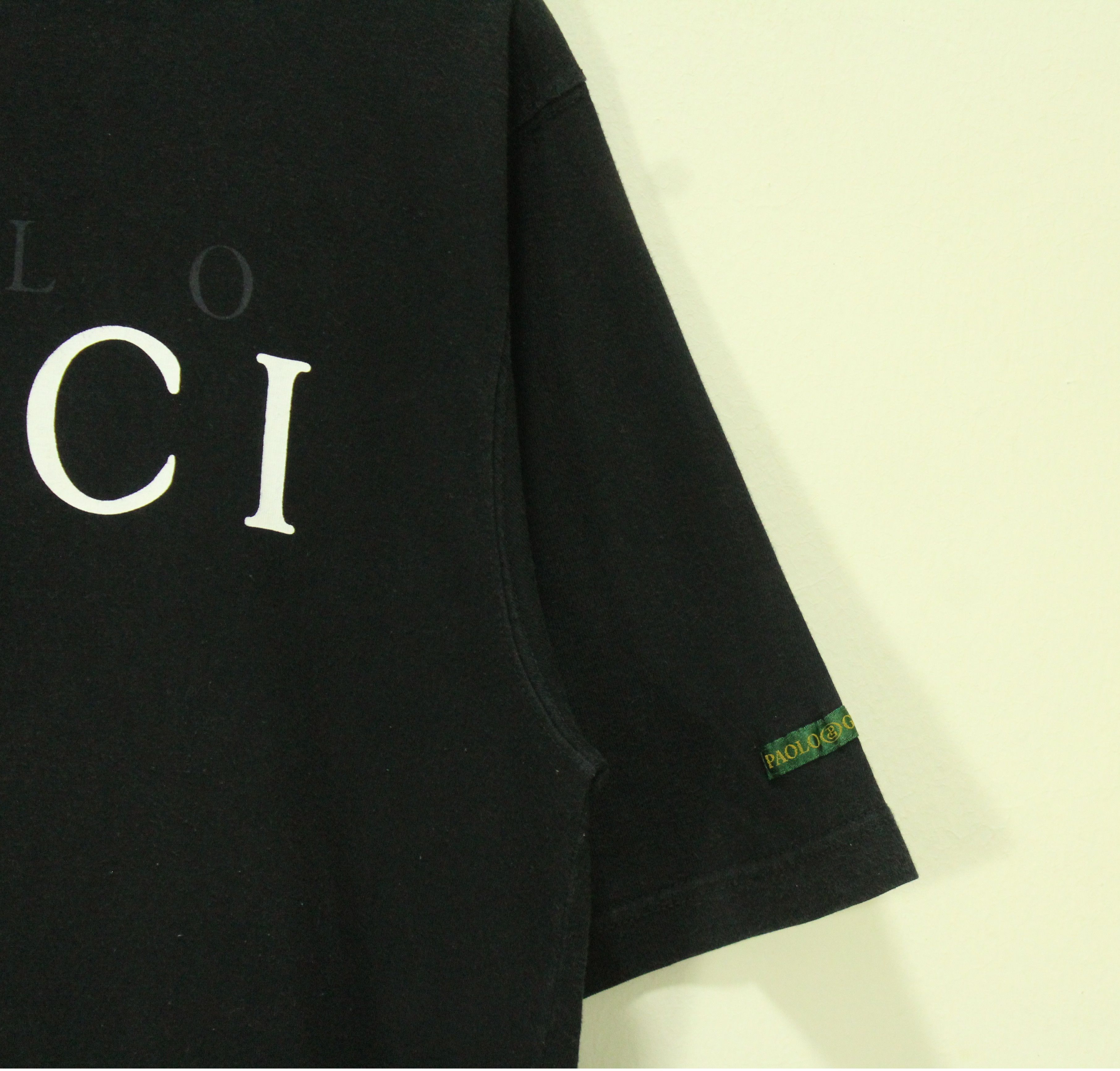 Vintage Vintage PAOLO GUCCI T Shirt Big Logo Spell Out Size US L / EU 52-54 / 3 - 3 Thumbnail