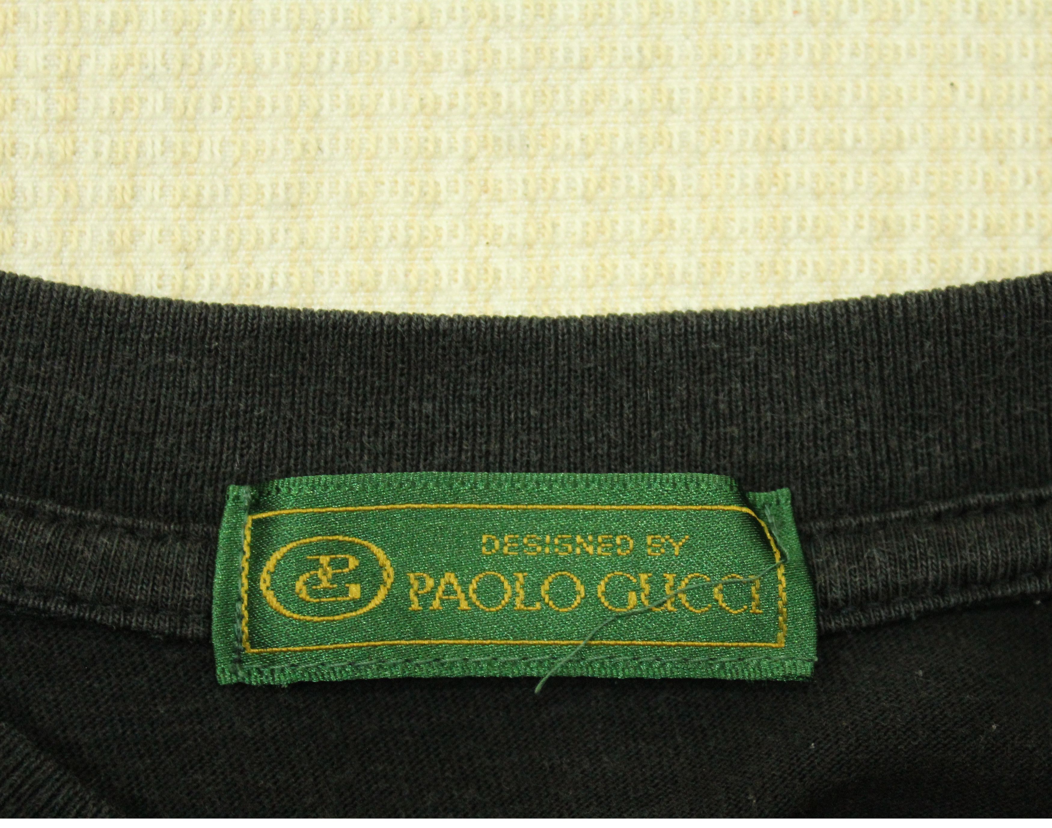 Vintage Vintage PAOLO GUCCI T Shirt Big Logo Spell Out Size US L / EU 52-54 / 3 - 10 Thumbnail