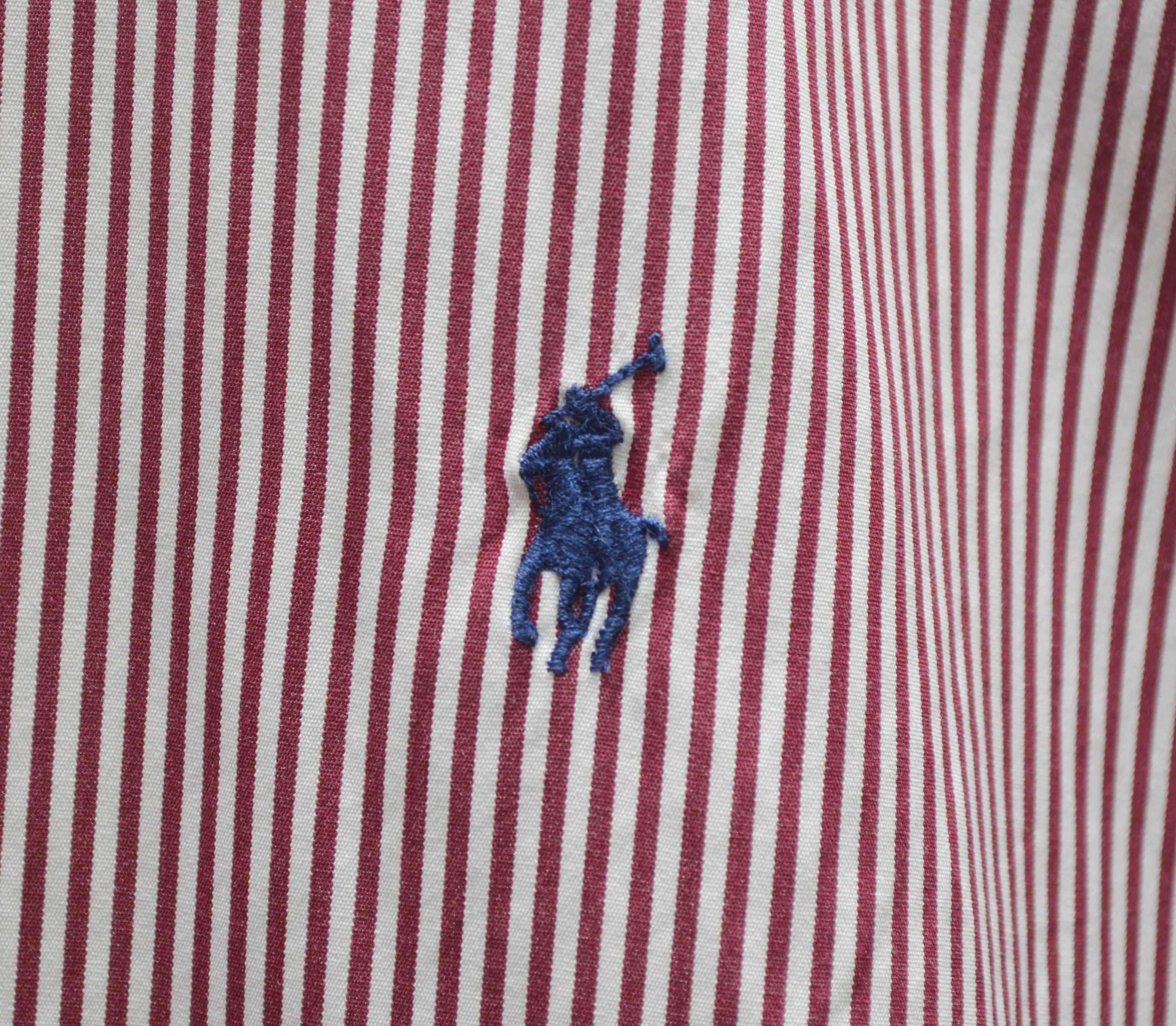 Polo Ralph Lauren × Vintage Polo Ralph Lauren Custom Fit Red White Striped Shirt Sz XL Size US XL / EU 56 / 4 - 5 Thumbnail