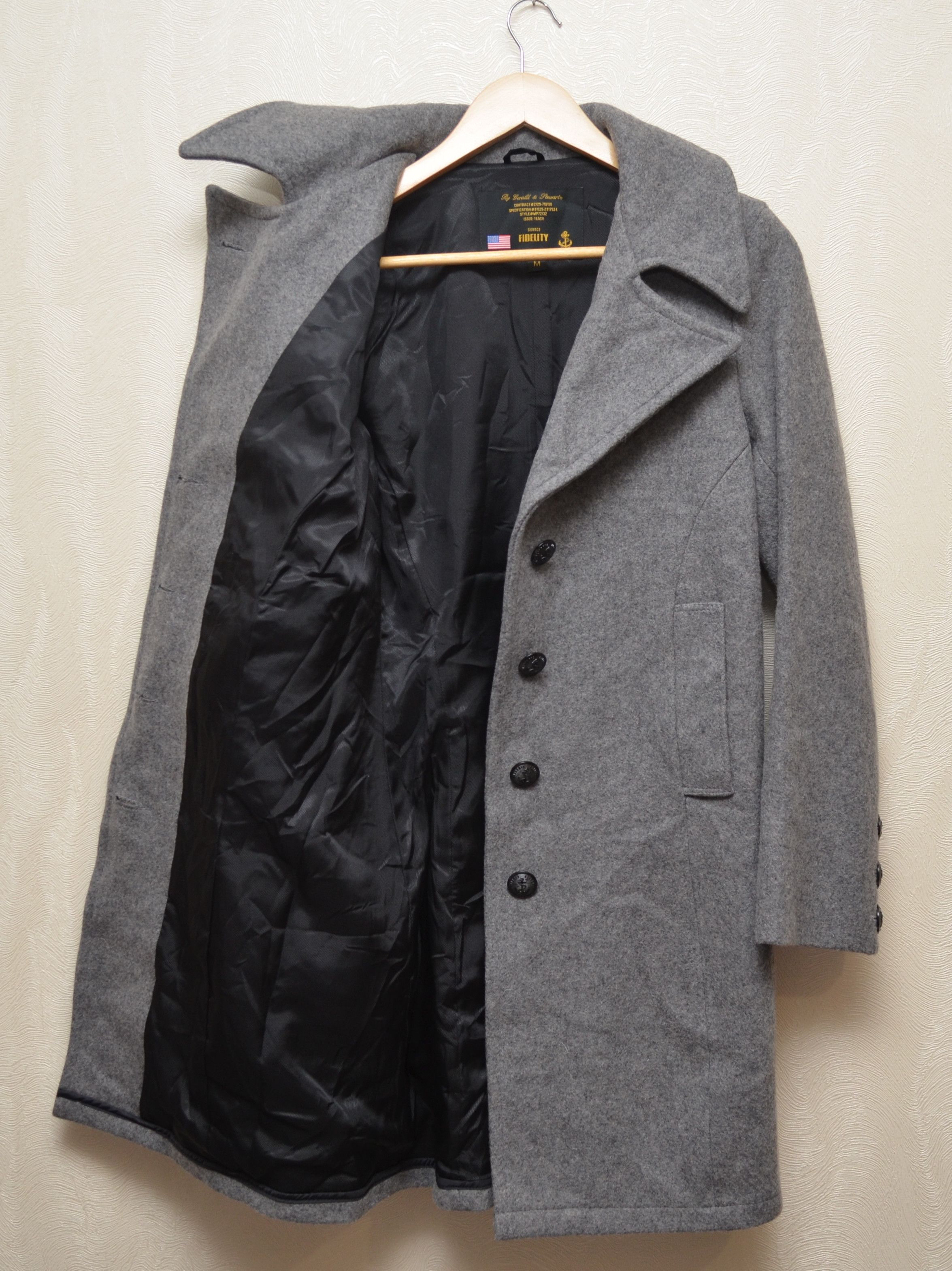 Fidelity Vintage Gerald Stewart Fidelity Pea Coat Wool Jacket Size M / US 6-8 / IT 42-44 - 11 Thumbnail
