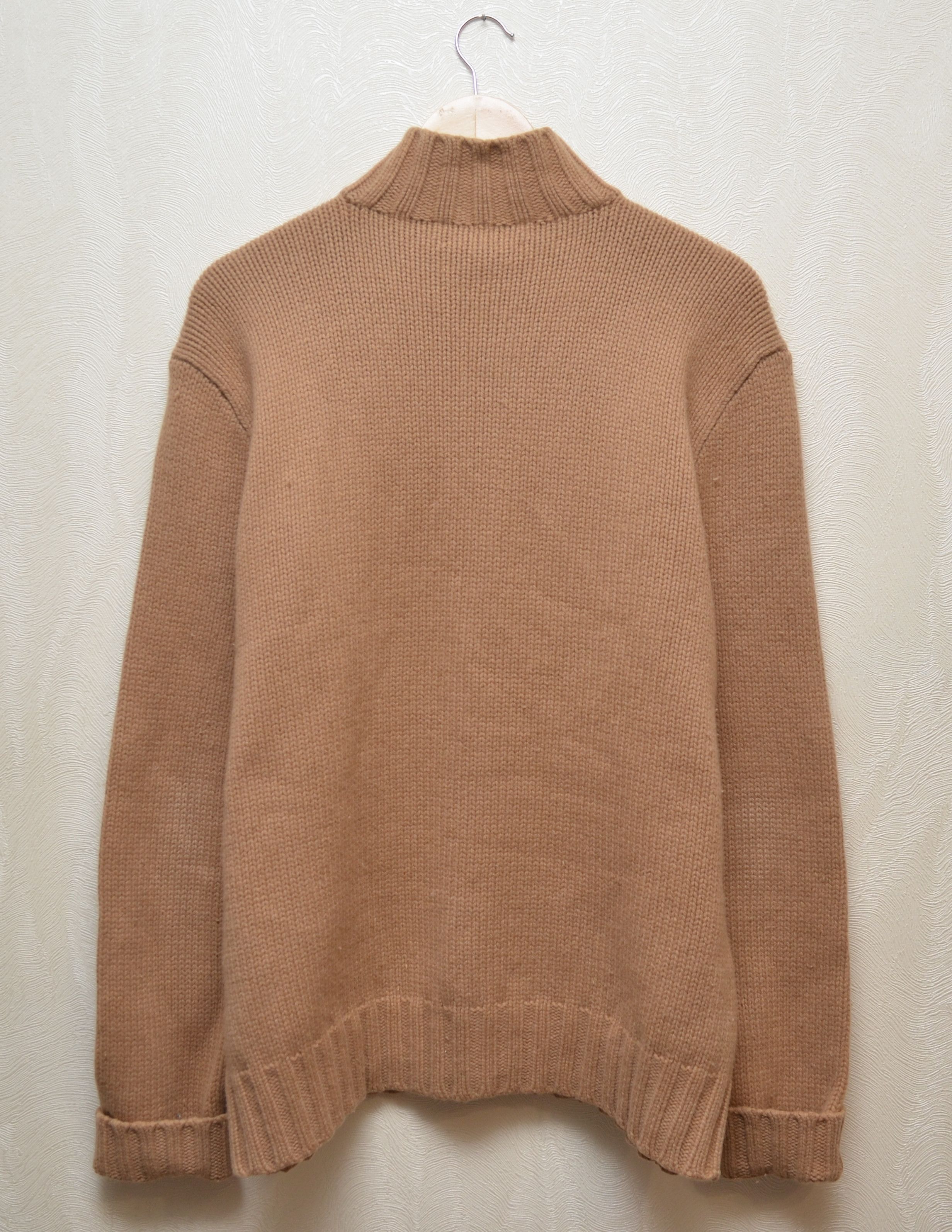 Polo Ralph Lauren × Vintage Polo Ralph Lauren Knit Wool Cashmere Beige Sweater Vintage Size US L / EU 52-54 / 3 - 6 Thumbnail