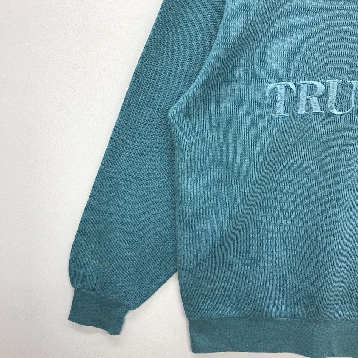 Trussardi Rare!! Vintage Trussardi Embroidery Spellout Sweatshirt Size US L / EU 52-54 / 3 - 5 Thumbnail