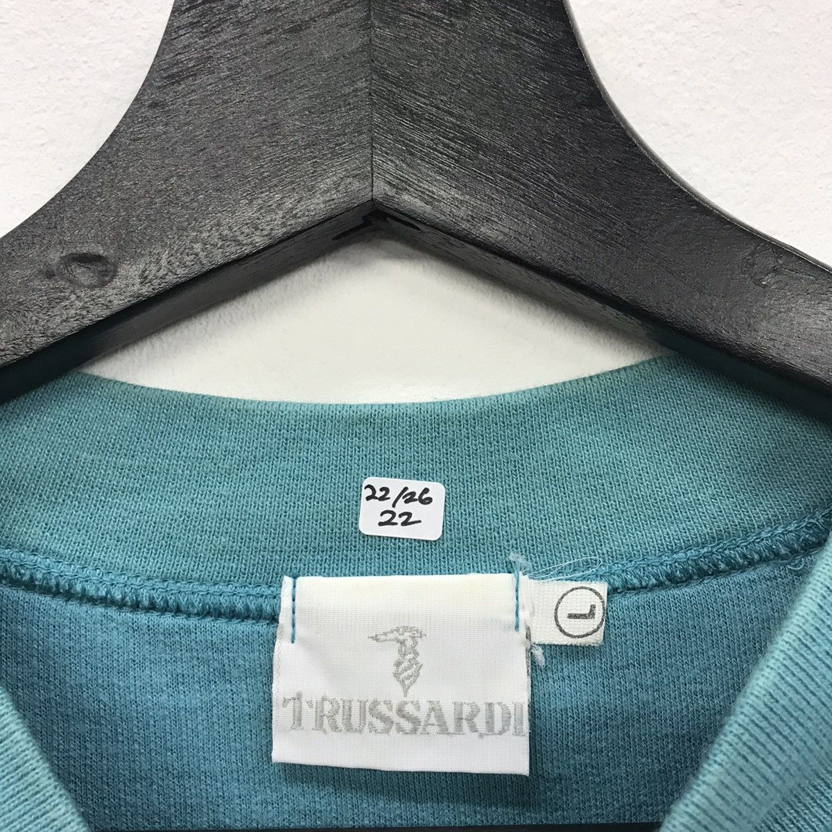 Trussardi Rare!! Vintage Trussardi Embroidery Spellout Sweatshirt Size US L / EU 52-54 / 3 - 10 Thumbnail